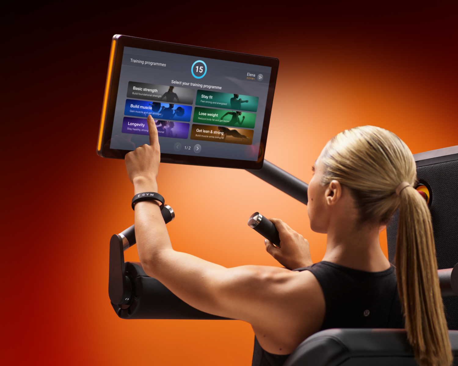 Logiciel des machines EGYM : Améliorer l'expérience des adhérents et les fidéliser